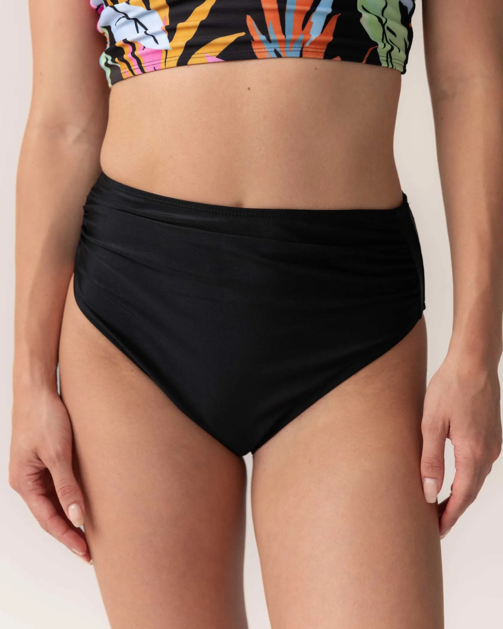 Nani Swimwear Swim Bottoms|High Leg Ruched Bottom
