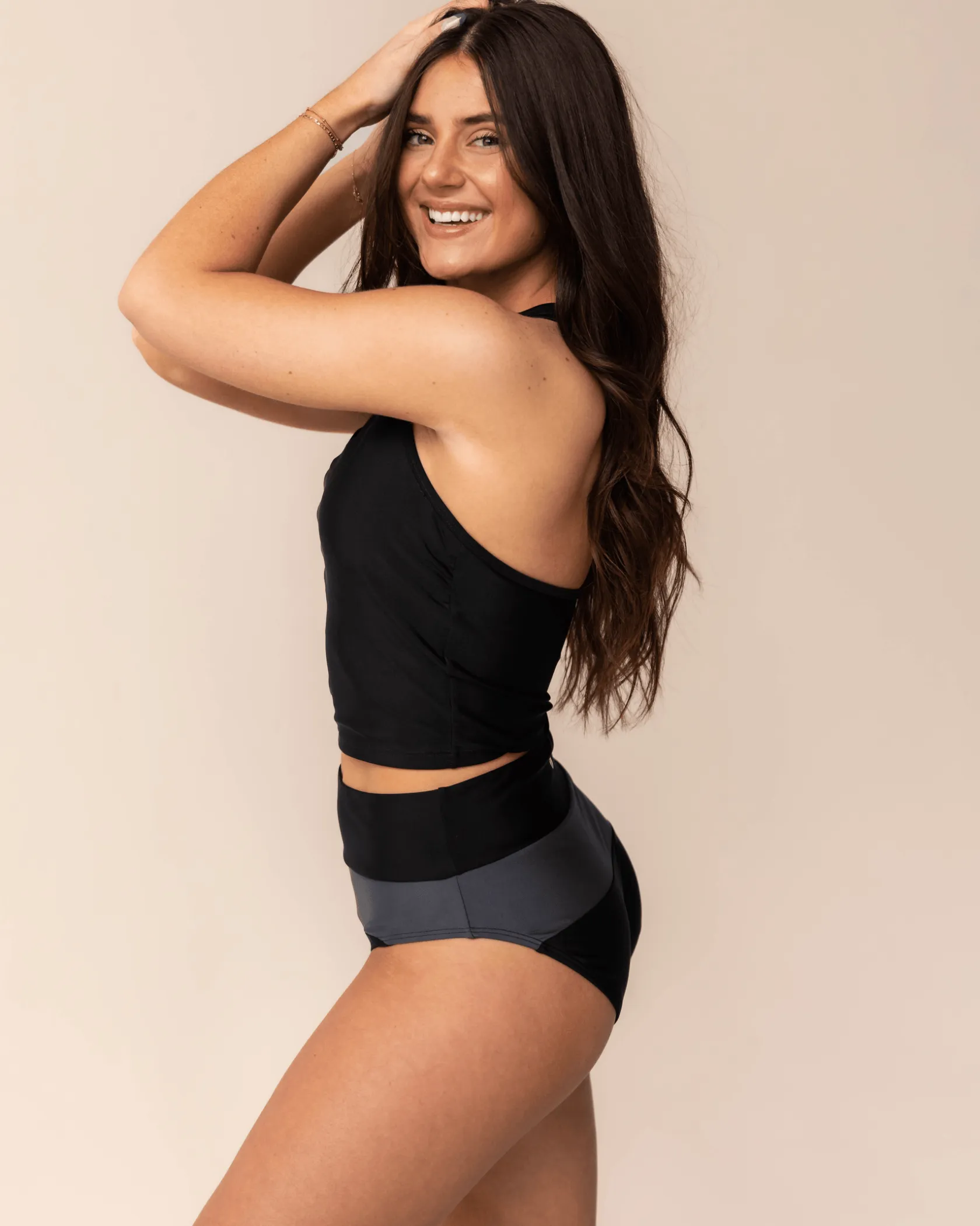 Nani Swimwear Swim Tops|Mesh Racerback Crop