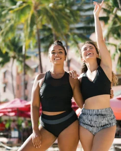 Nani Swimwear Swim Tops|Mesh Racerback Crop