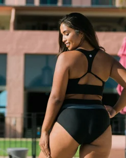Nani Swimwear Swim Tops|Black Point Break Crop
