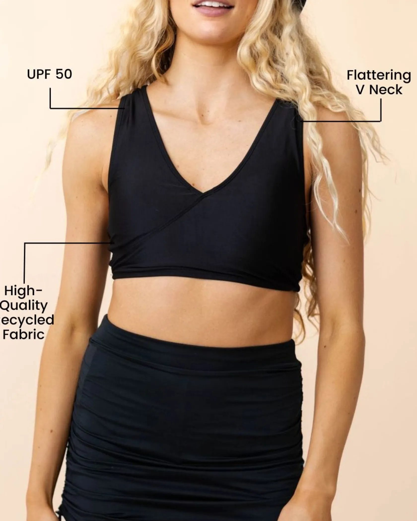 Nani Swimwear Swim Tops|Switch V Crop