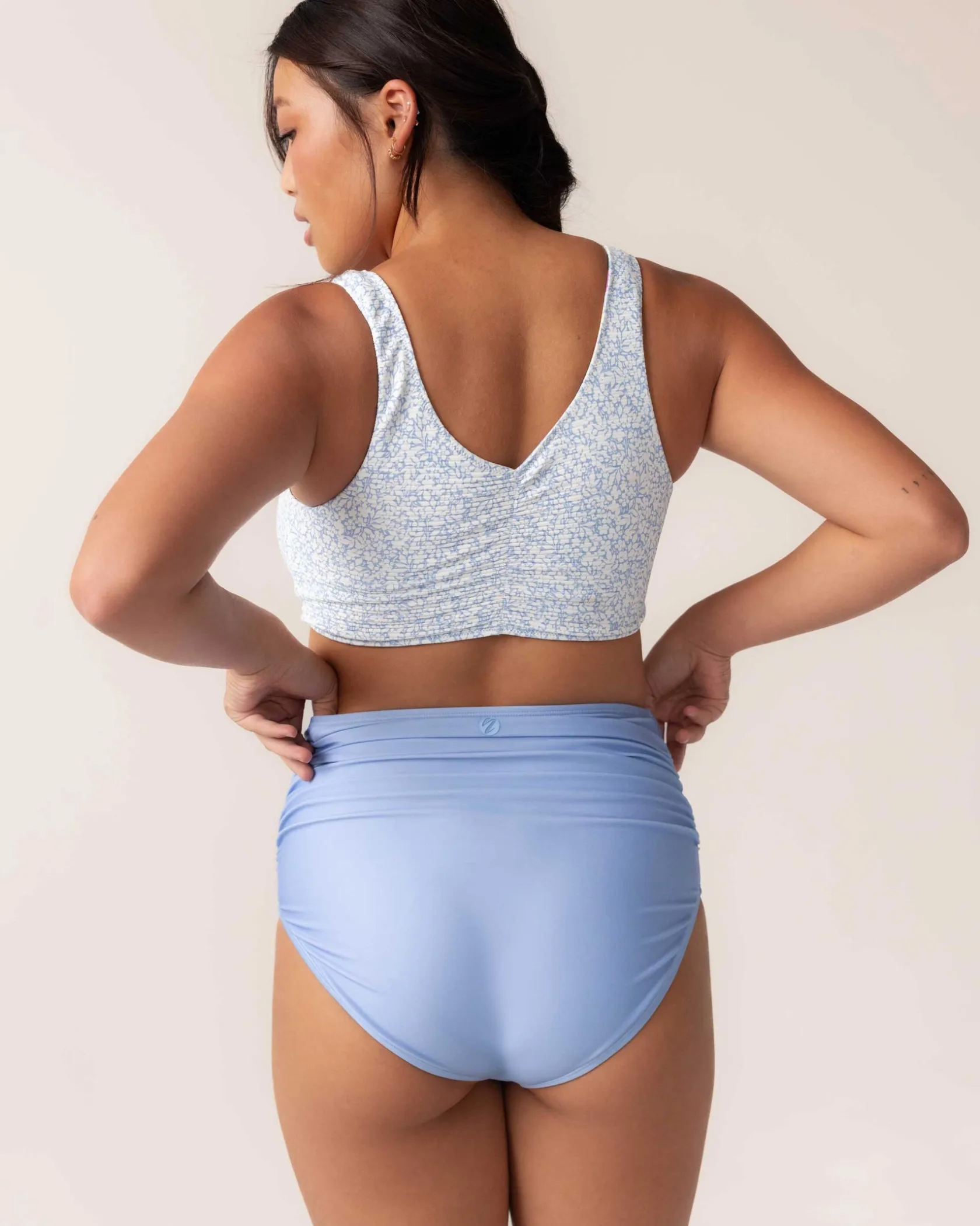 Nani Swimwear Swim Bottoms|Ruched High Rise Bottom