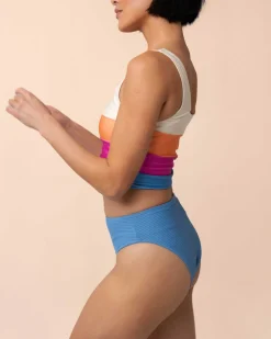 Nani Swimwear Swim Bottoms|Flat Rib Sunrise Reversible High Leg Bottom