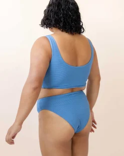 Nani Swimwear Swim Bottoms|Flat Rib Sunrise Reversible High Leg Bottom