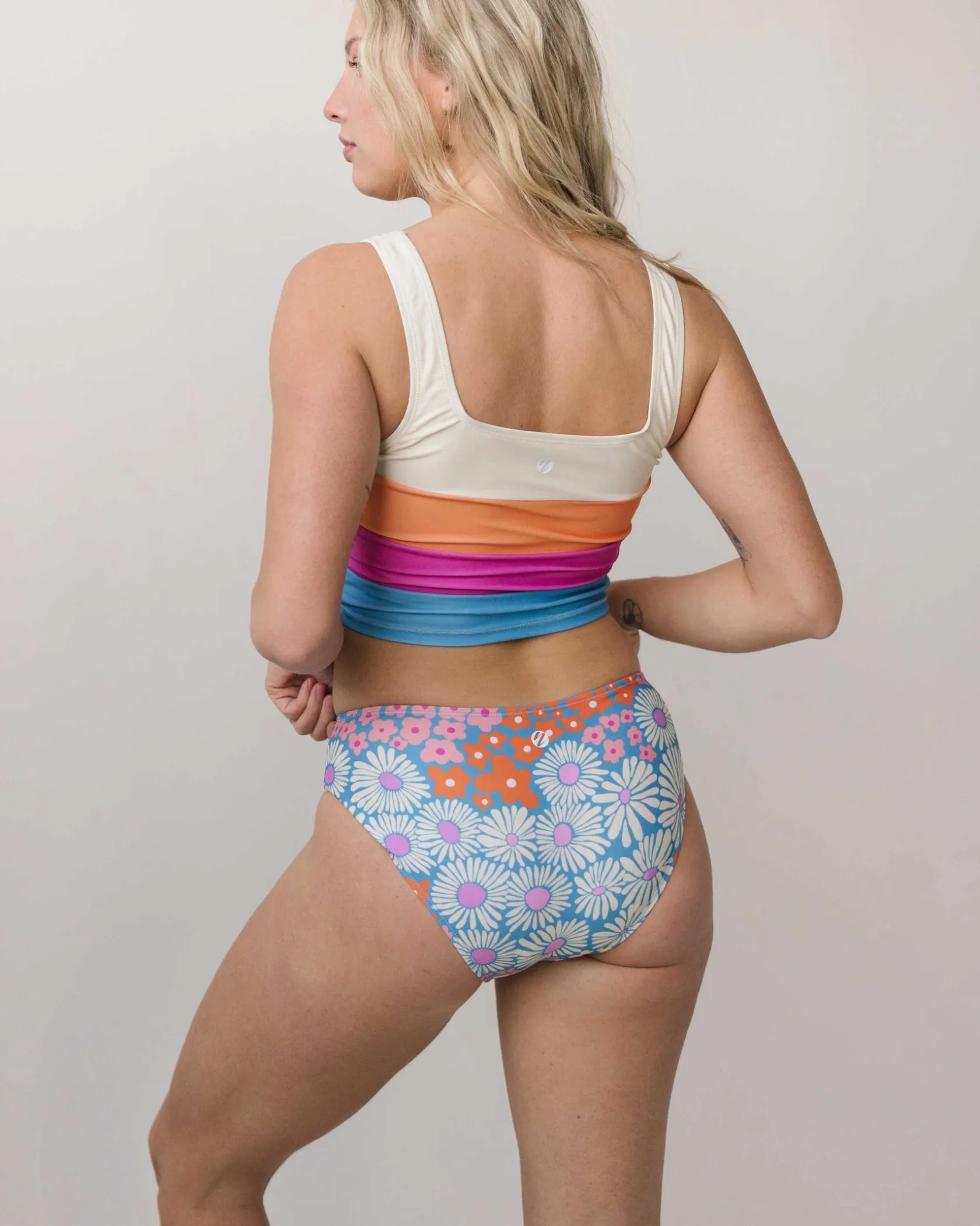 Nani Swimwear Swim Bottoms|Floral Waves Bikini Bottom