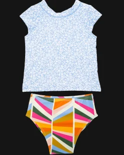 Nani Swimwear Mommy & Me|Girls Mini Swim Tee Set