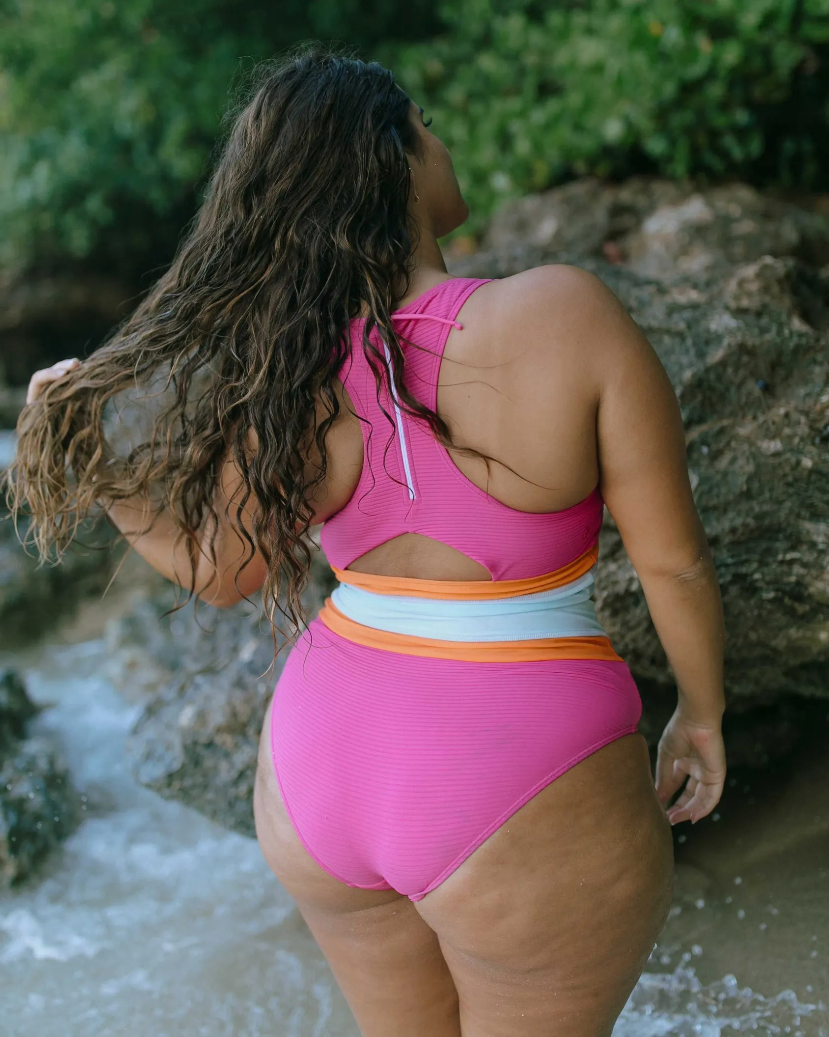 Nani Swimwear Mommy & Me|Swim Tops|Cut Back Crop