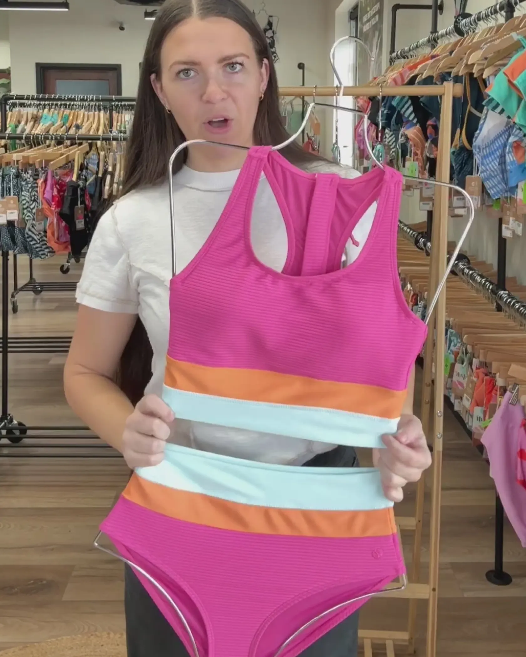Nani Swimwear Mommy & Me|Swim Tops|Cut Back Crop