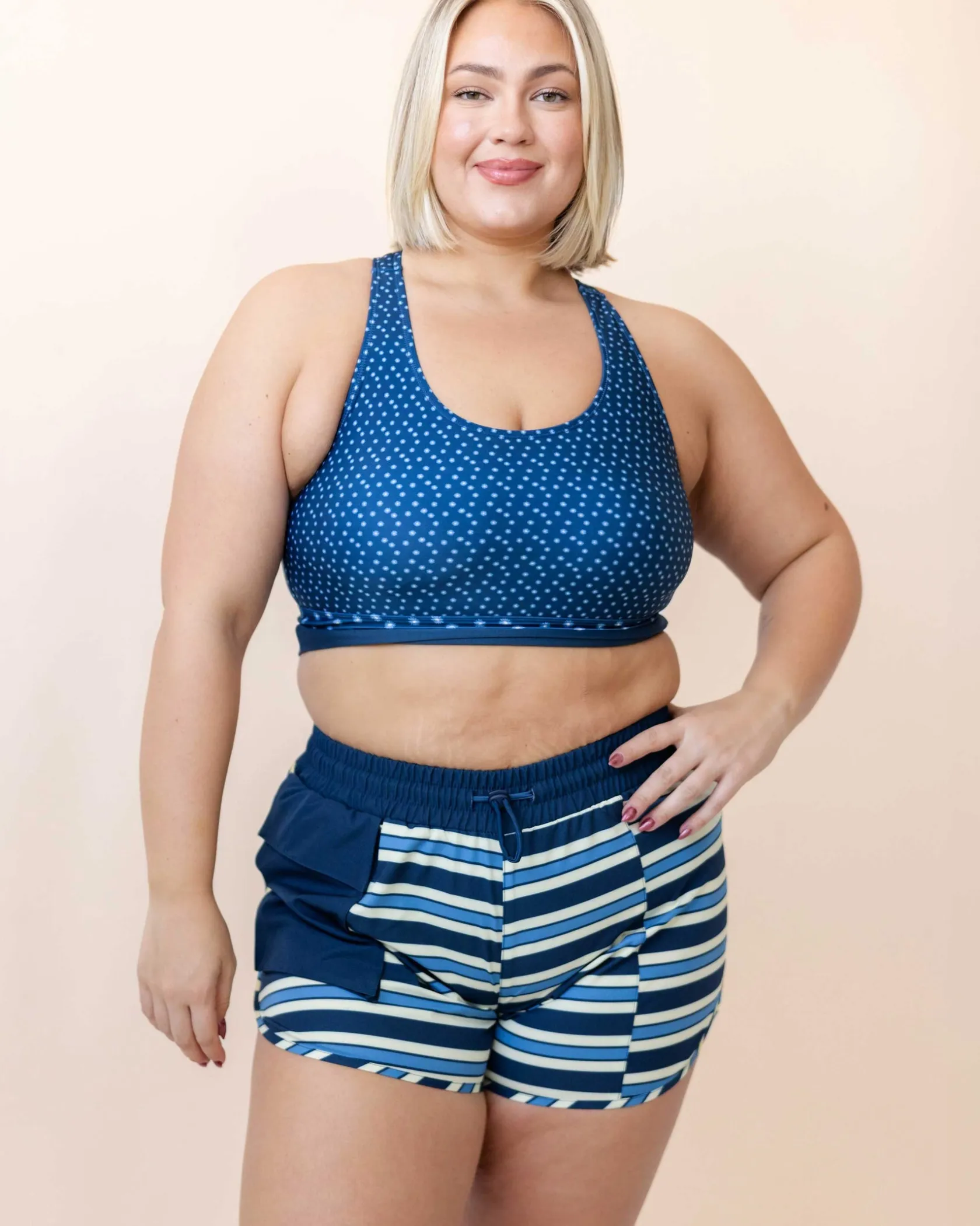 Nani Swimwear Sun Protection|Monica Stripe Expedition Short