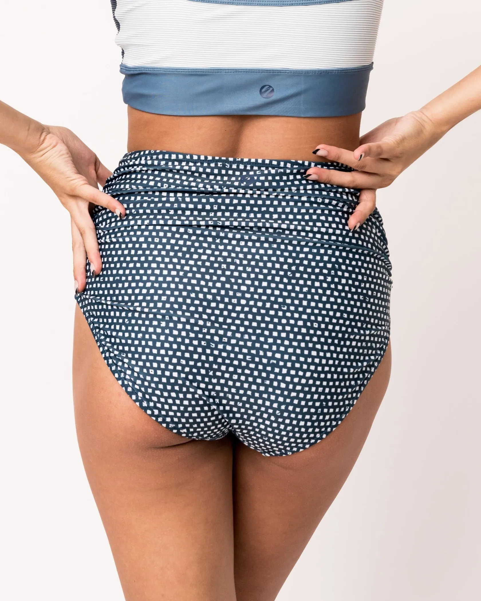 Nani Swimwear Swim Bottoms|Ruched High Rise Bottom