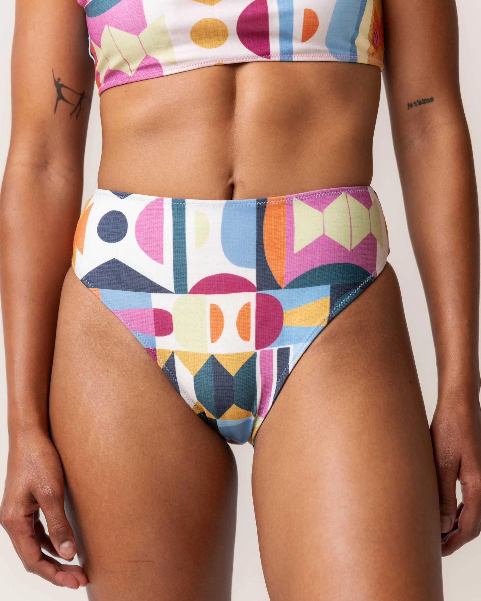 Nani Swimwear Swim Bottoms|Reversible High Leg Bottom
