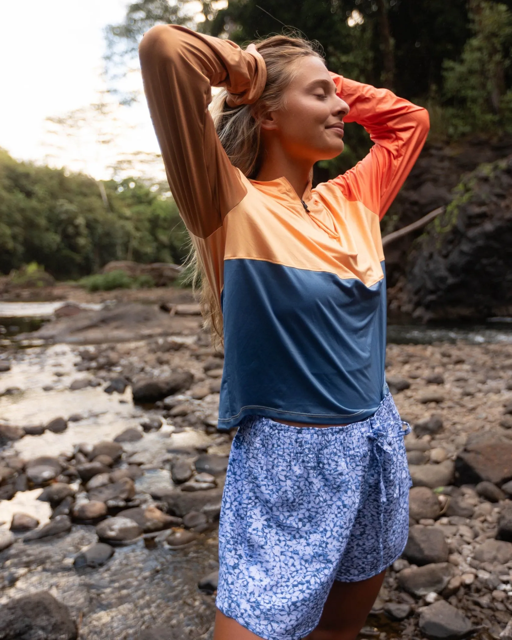 Nani Swimwear Sun Protection|Family Matching|Quarter Zip Sun Hoodie
