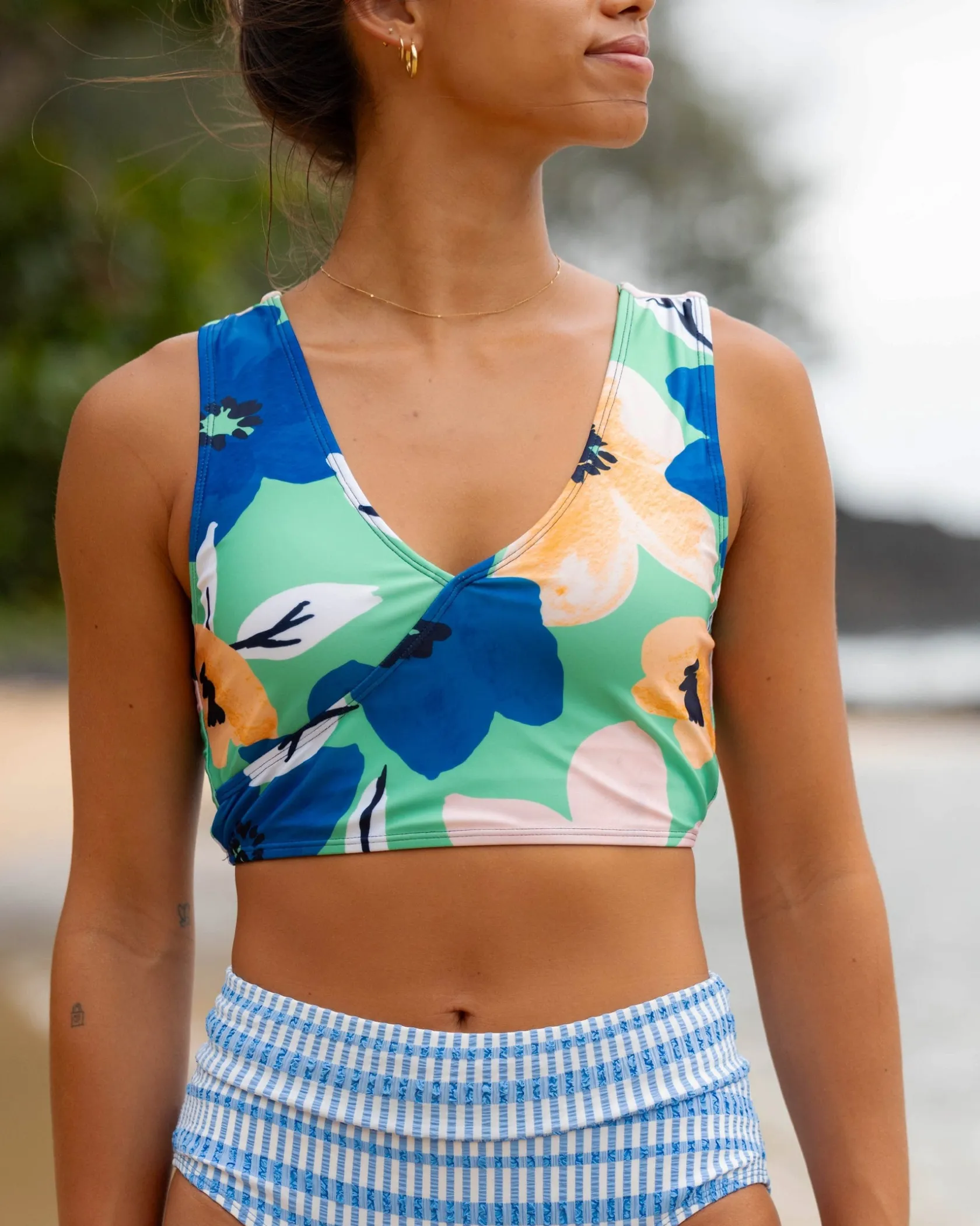 Nani Swimwear Mommy & Me|Swim Tops|Switch V Crop