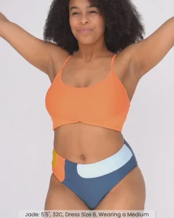 Nani Swimwear Swim Tops|Textured Tone Crop