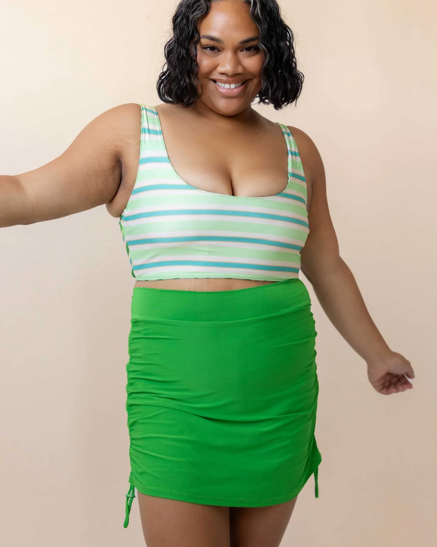 Nani Swimwear Swim Bottoms|Ruched Swim Skirt